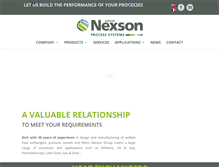 Tablet Screenshot of nexson-group.com